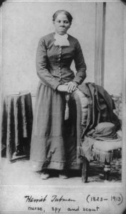 Black and white photo of Harriet Tubman